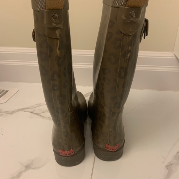 Chooka Leopard Rain Boots size 8 - Picture 5 of 6